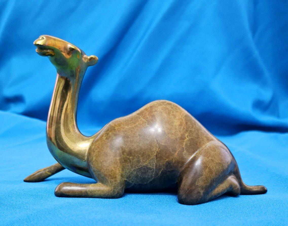 Scultura di cammello in bronzo di Loet Vanderveen, firmata e numerata - VENDITA CHIUSA in vendita 1