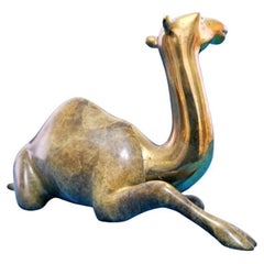 Scultura di cammello in bronzo di Loet Vanderveen, firmata e numerata - VENDITA CHIUSA