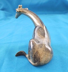 Loet Vanderveen Bronze Giraffe Sculpture Signed and Numbered