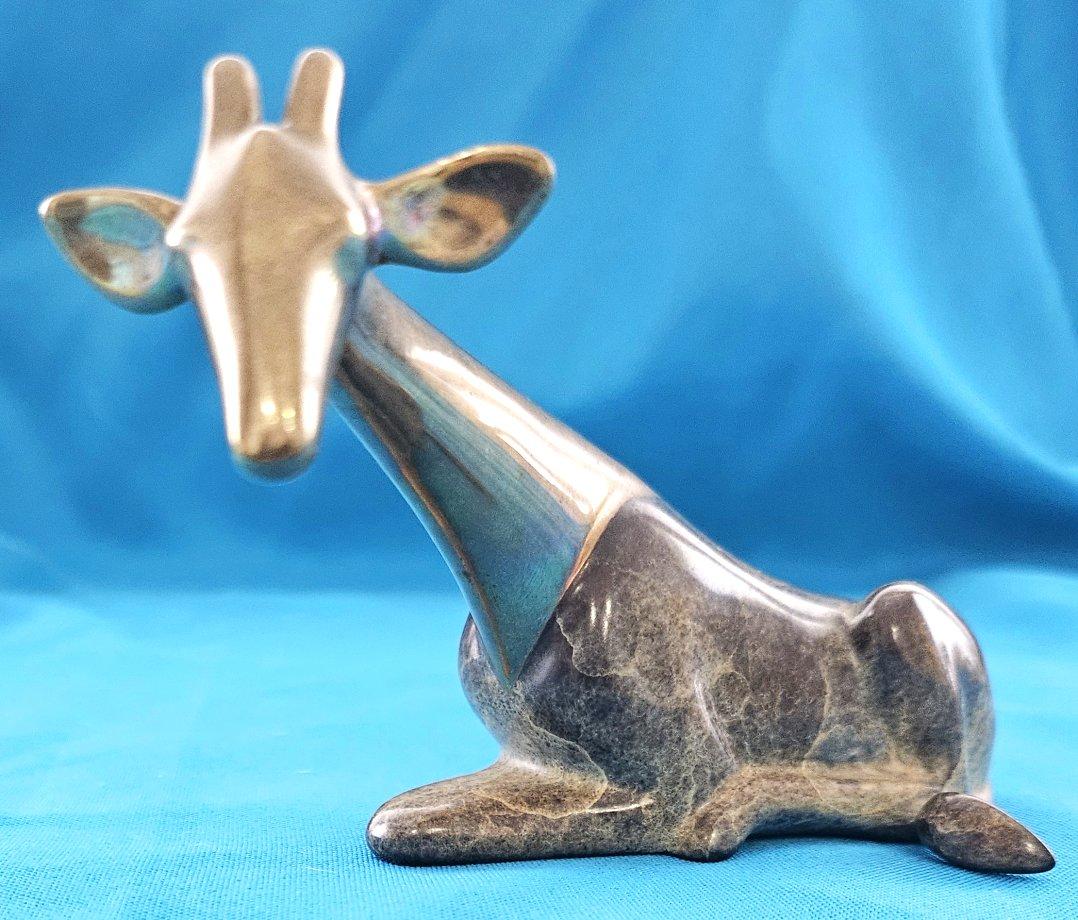 Loet Vanderveen Scultura di Giraffa in bronzo firmata e numerata - VENDITA CHIUSA In condizioni buone in vendita a Warrenton, OR