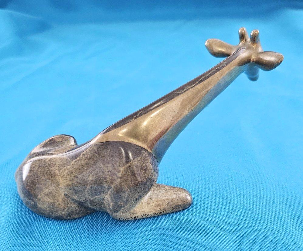 Bronzo Loet Vanderveen Scultura di Giraffa in bronzo firmata e numerata - VENDITA CHIUSA in vendita