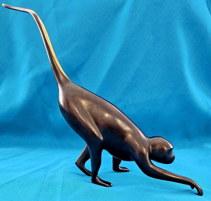 Scultura di scimmia in bronzo da 15 pollici di Loet Vanderveen, firmata e numerata 425/750 in vendita 2