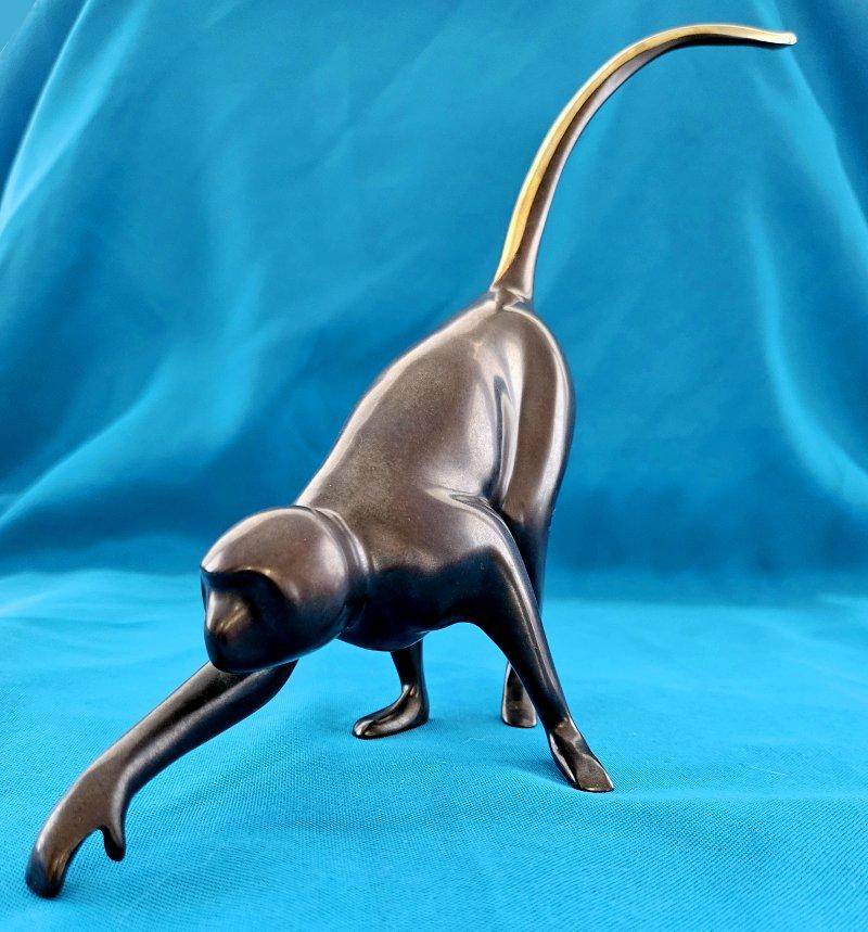 Olandese Scultura di scimmia in bronzo da 15 pollici di Loet Vanderveen, firmata e numerata 425/750 in vendita