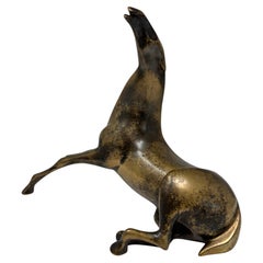 Loet Vanderveen Bronze Reclining Horse Sculpture Signed Numbered Limited Edition