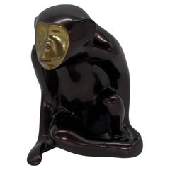 Loet Vanderveen Chimpanzee Bronze Limited Edition Monkey Sculpture
