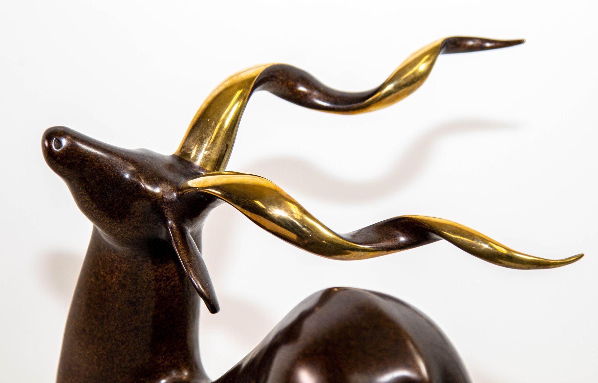 Loet Vanderveen Bronze Kudu-Skulptur # 303, limitierte Auflage im Angebot 4
