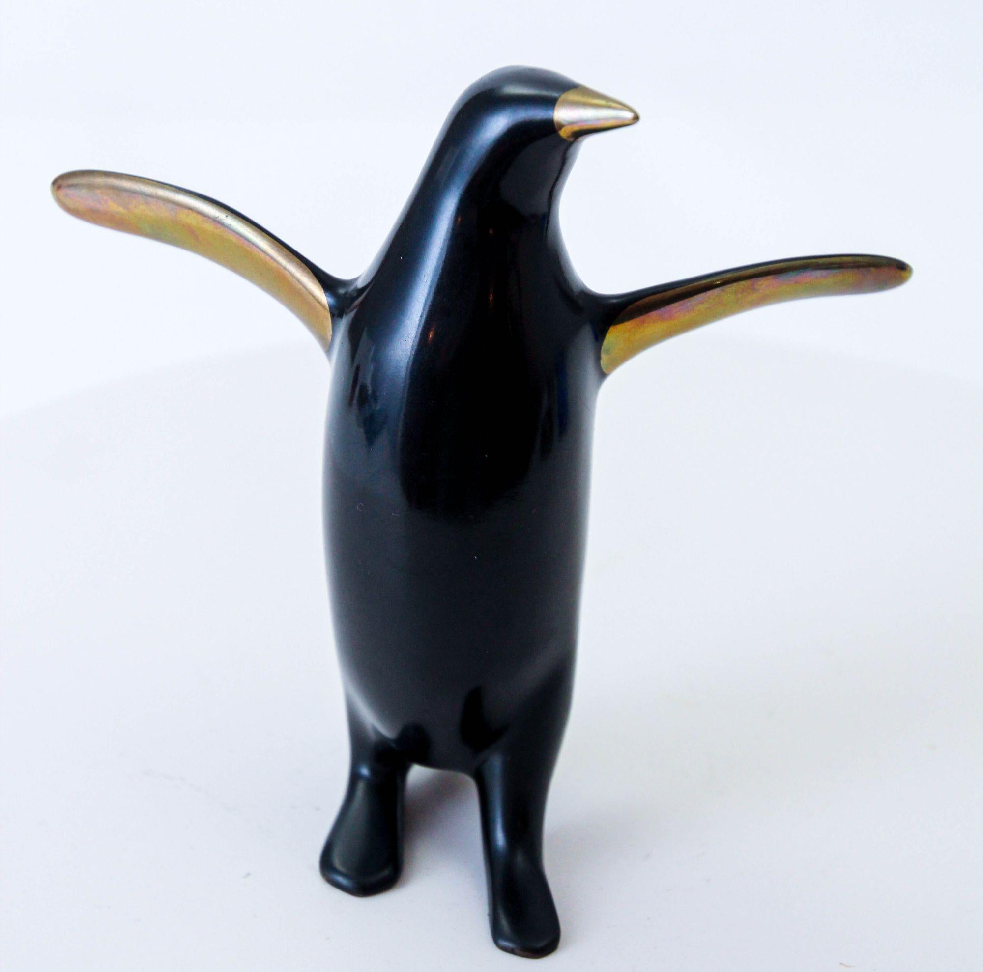 Loet Vanderveen Pinguino Scultura in bronzo firmata e numerata in vendita 2
