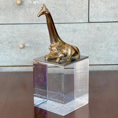 Loet Vanderveen Bronze Giraffe Sculpture