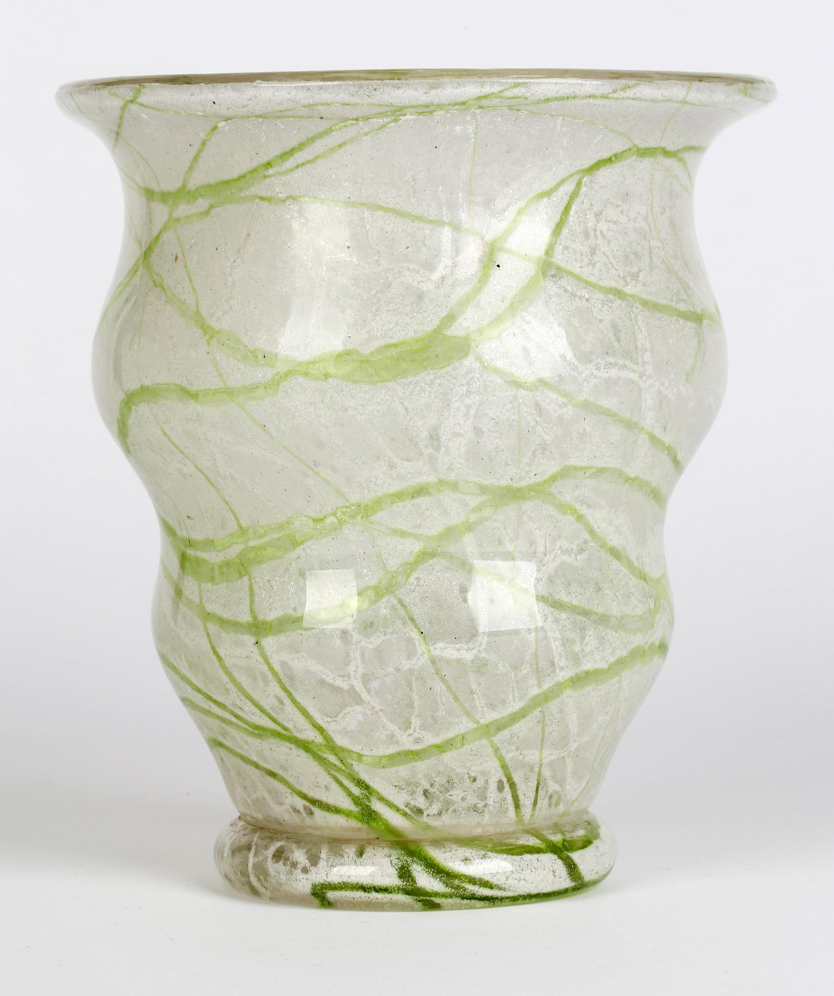 Loetz Art Deco Schaumglas Art Glass Vase 3