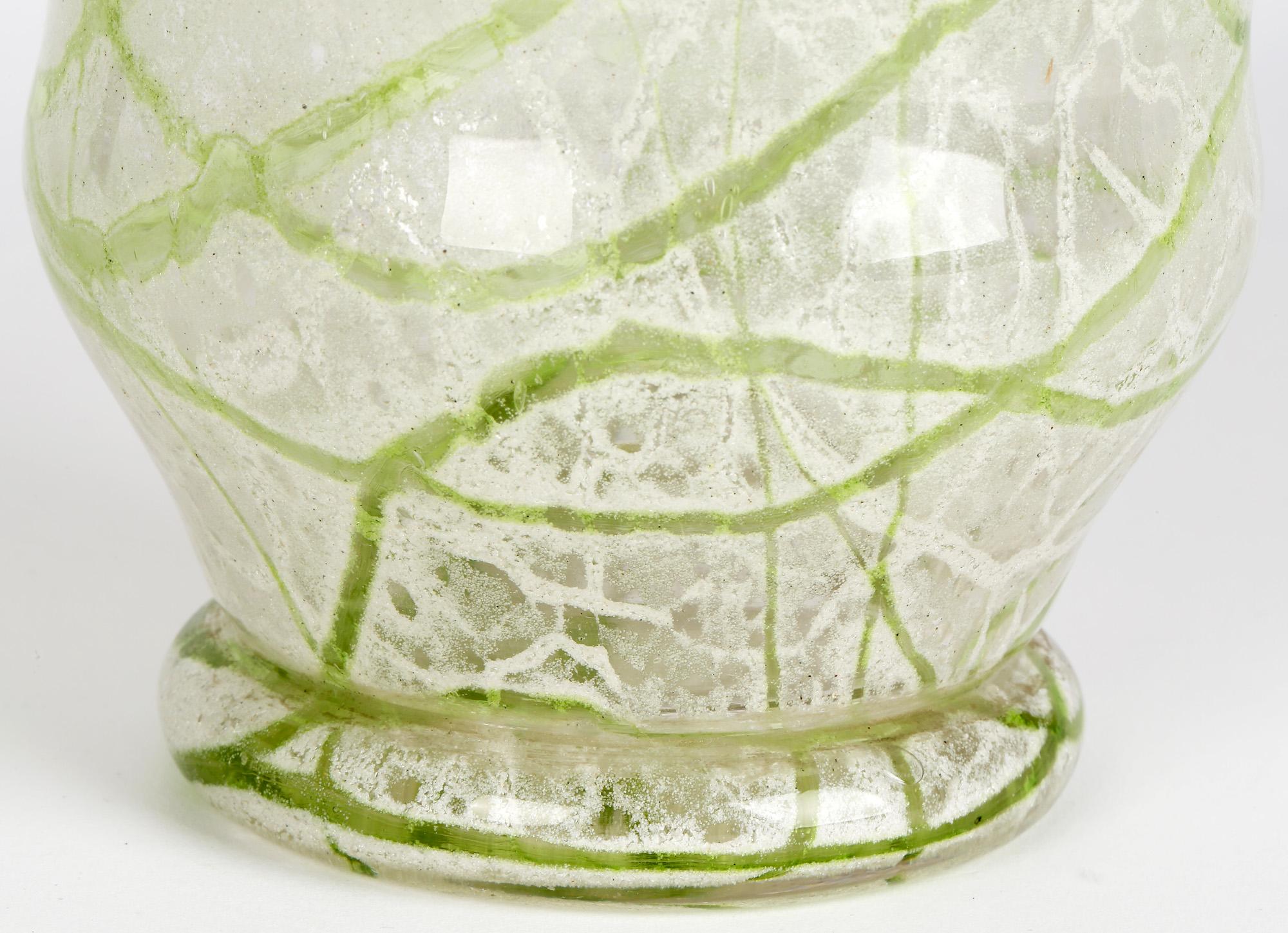 Austrian Loetz Art Deco Schaumglas Art Glass Vase