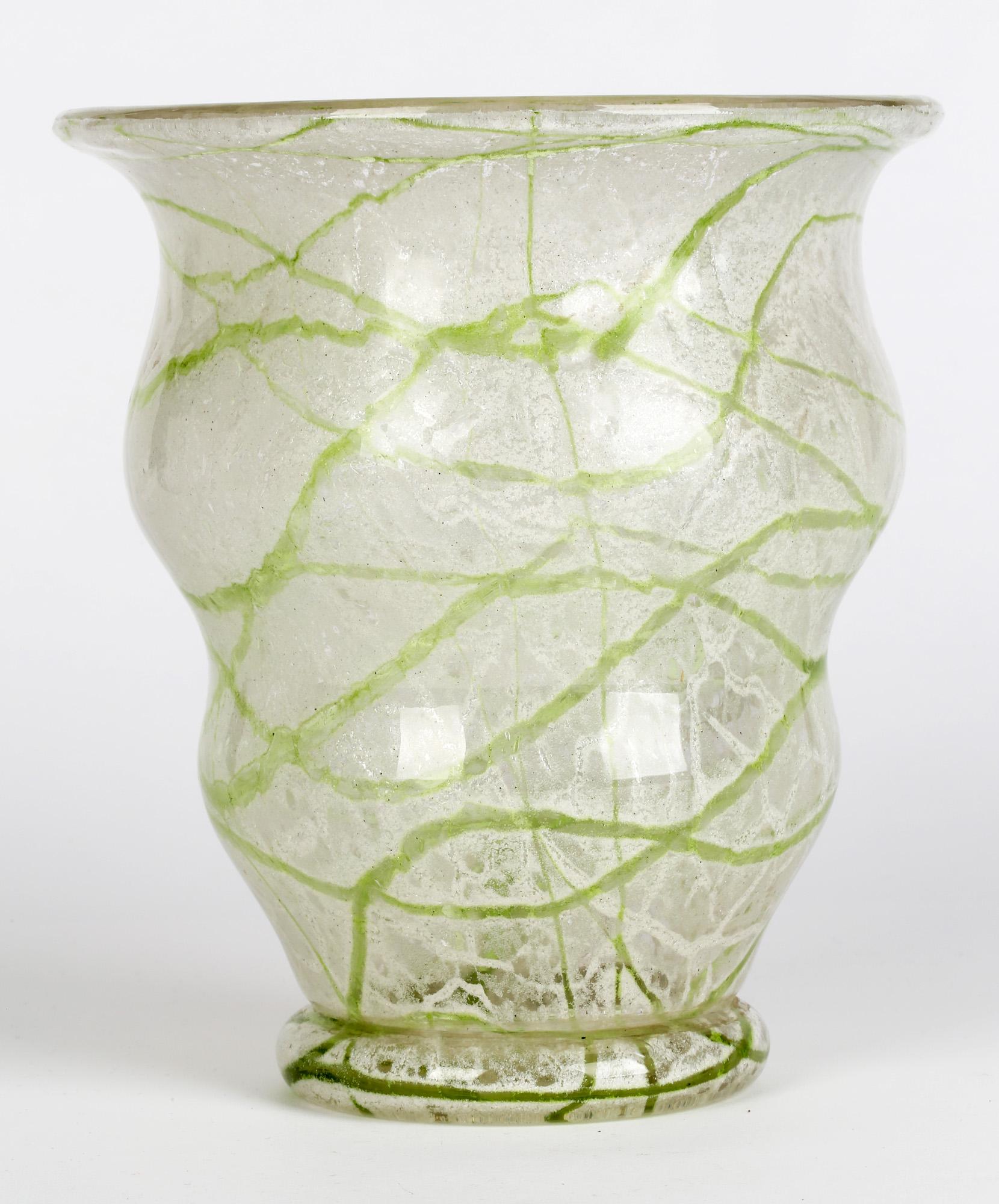 Mid-20th Century Loetz Art Deco Schaumglas Art Glass Vase