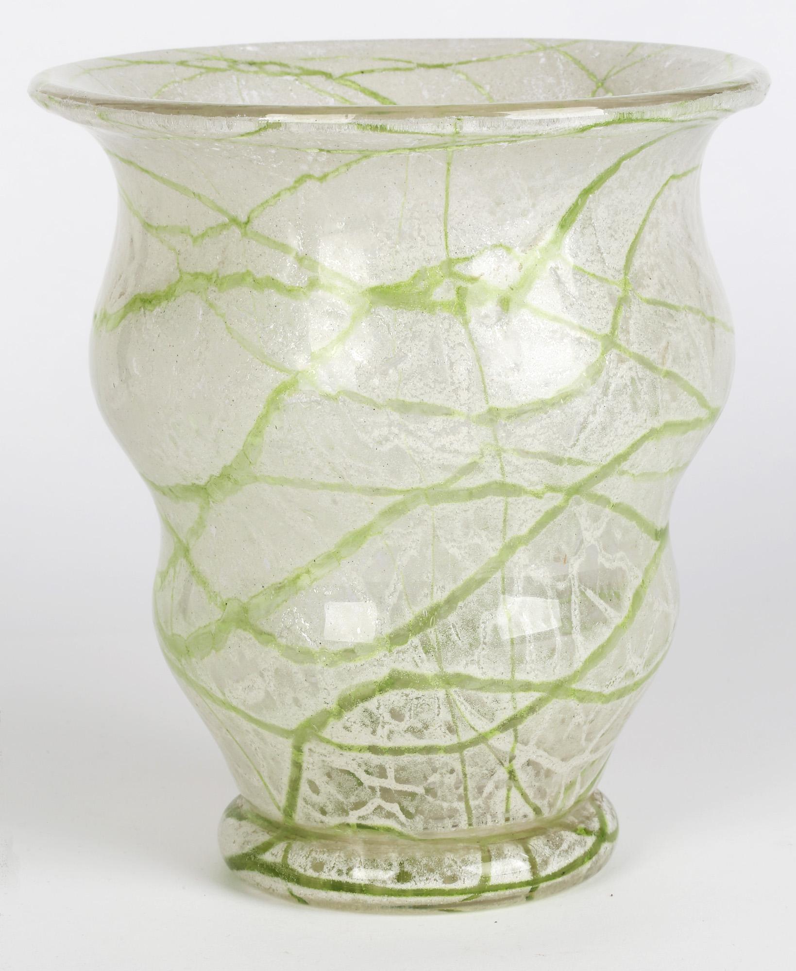 Loetz Art Deco Schaumglas Art Glass Vase 1