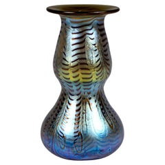 Loetz Art Nouveau Glass Vase Bronce Phenomenon Genre 8058, Austria, circa 1899