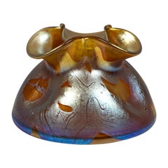 Loetz Art Nouveau Glass Vase Bronze Phenomenon Genre 29, Austria, circa 1900