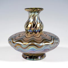 Loetz Art Nouveau Glass Vase Phenomenon Gre Crete 6893, Austria-Hungary, Ca 1900