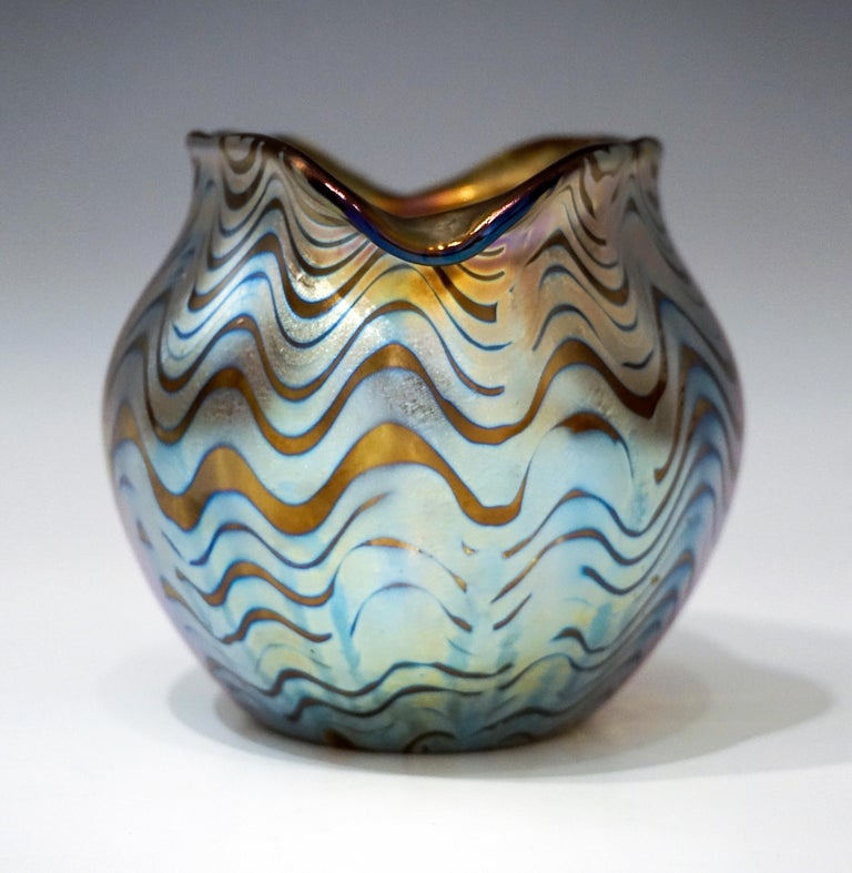 Johann Lötz Witwe Art Nouveau Glass Vase Phenomenon Gre Crete 7767