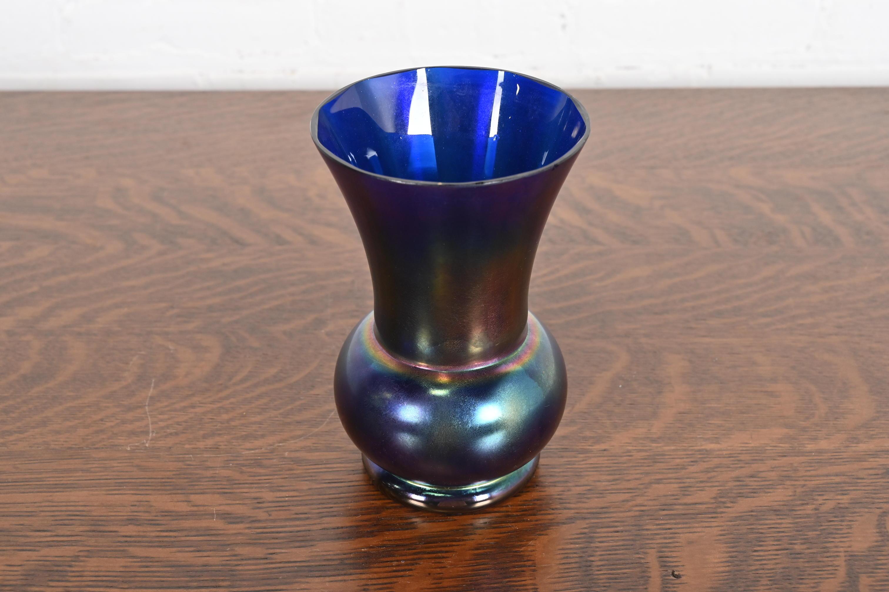 Austrian Loetz Art Nouveau Iridescent Art Glass Vase For Sale