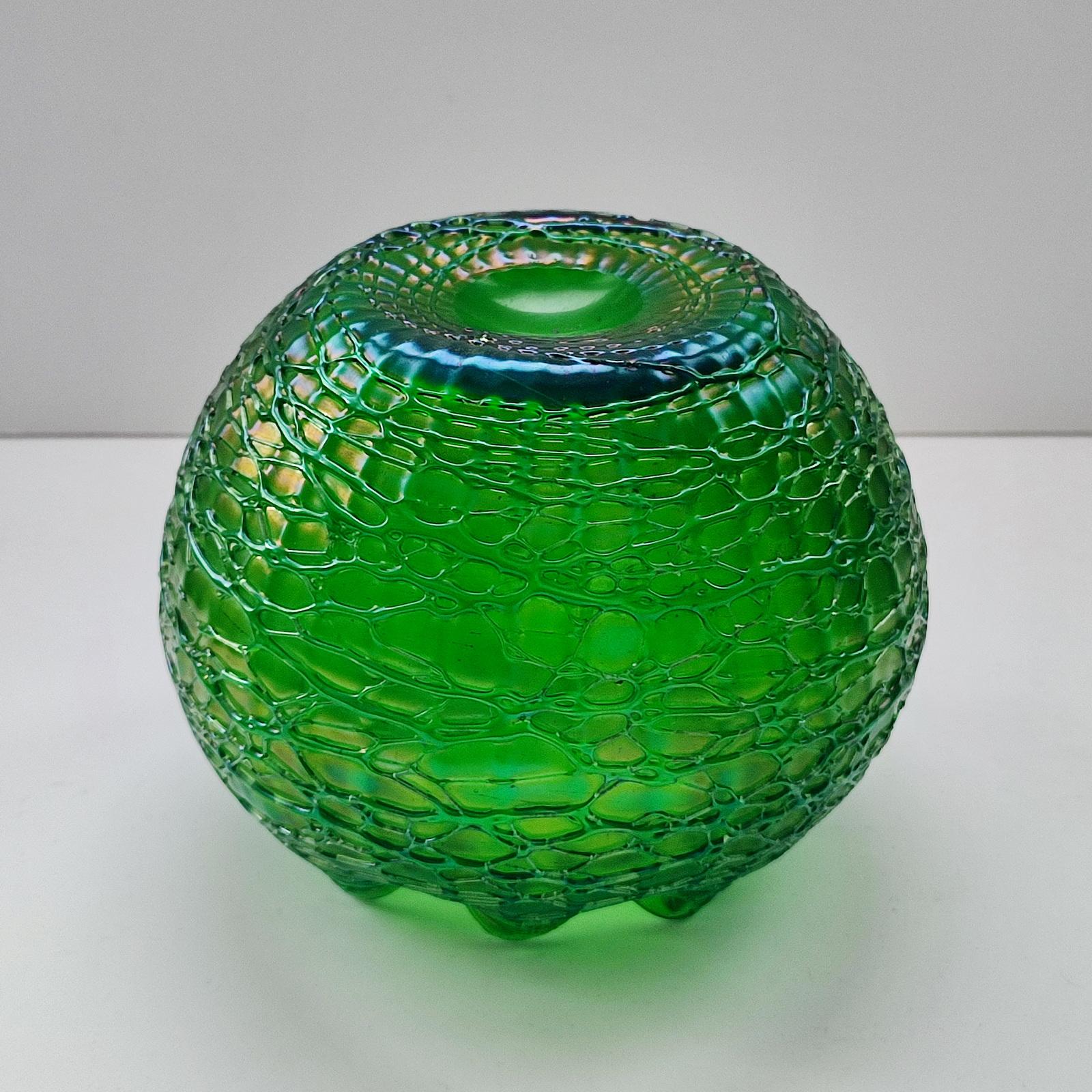 Loetz Art Nouveau Jugendstil Art Glass Bowl For Sale 3