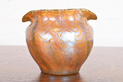 Loetz Art Nouveau Phenomenon Gre Crete Iridescent Art Glass Vase