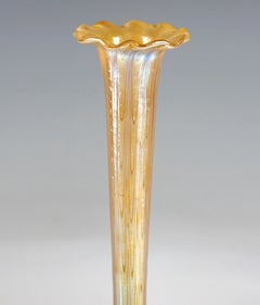 Loetz Jugendstil Einzelne Blumenvase, Phenomenon Gre Candia 6893, um 1898