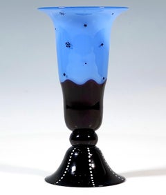 Loetz Art Nouveau Tango Vase Execution 165 Blue-Violet, Austria-Hungary, 1916