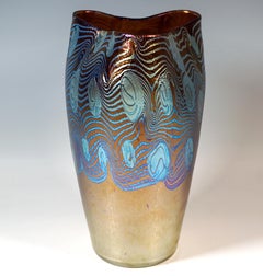 Loetz Jugendstilvase, 'Argus', Phenomenon Gre 2/351, Österreich-Ungarn, um 1902