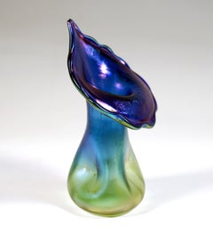 Loetz Art Nouveau Vase, Decor 'Luna' For E. Bakalowits Söhne, Austria-Hungary