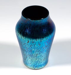 Jarrón Art Nouveau Loetz, Decoración Rubí Papillon, Bohemia, Austria-Hungría, ca 1898