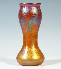 Loetz Art Nouveau Vase, Phenomen Genre 3/430 Metallic Red, Austria-Hungary, 1904
