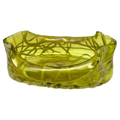 Loetz Art Nouveau Vide Poch Whit Details of Irradiated Glass, 1900s