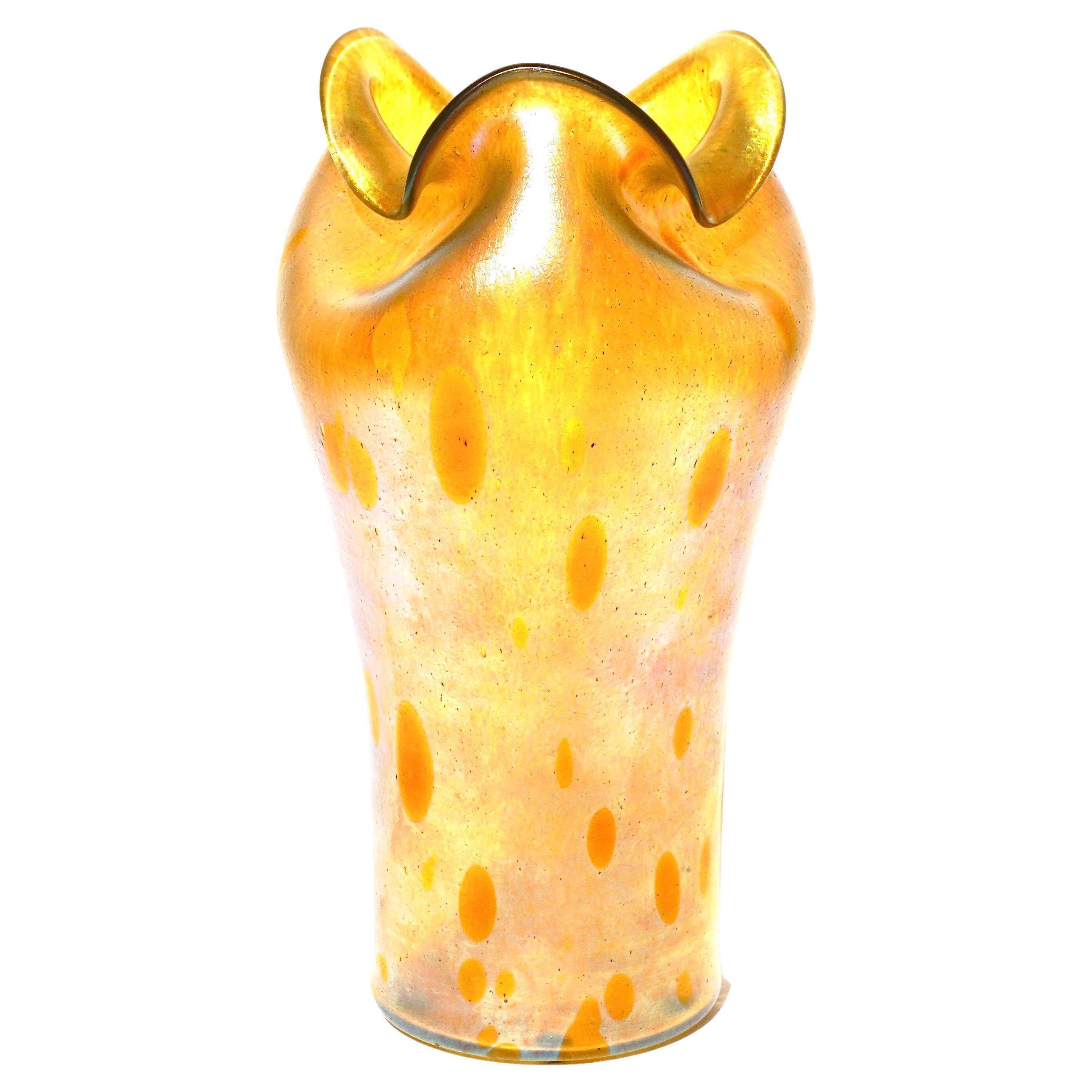 Loetz Astraea Art Nouveau Glass Vase For Sale