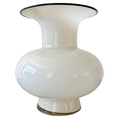 Loetz Bohemiam Cream Large Vase by Michael Powolny, 1920s