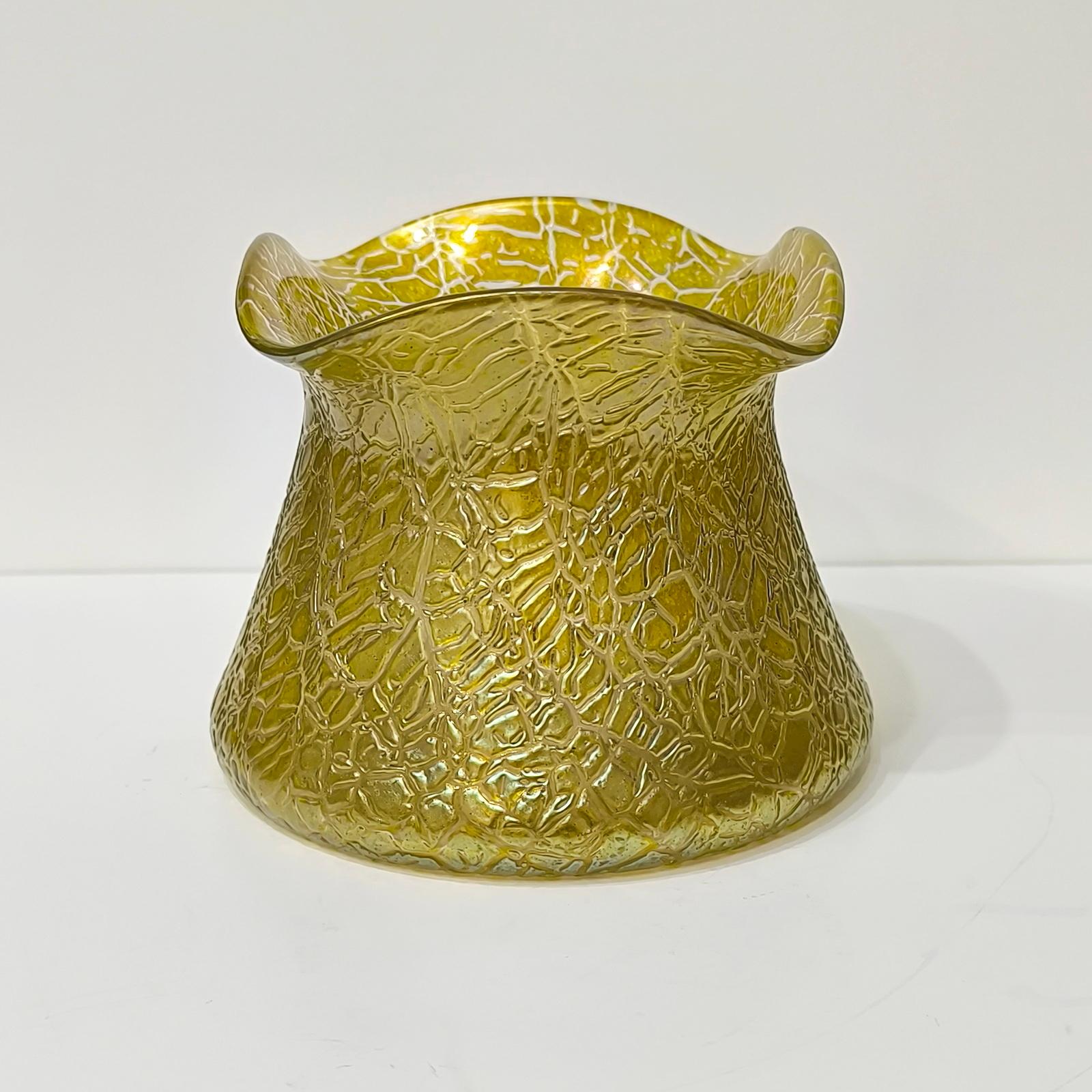 Loetz Candia Mimoza Art Nouveau Jugendstil Art Glass Bowl For Sale 1