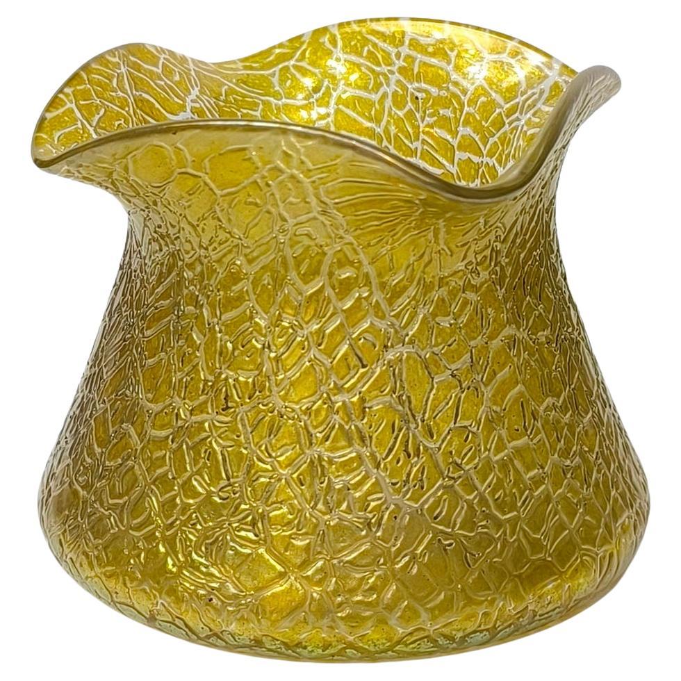 Loetz Candia Mimoza Art Nouveau Jugendstil Art Glass Bowl For Sale