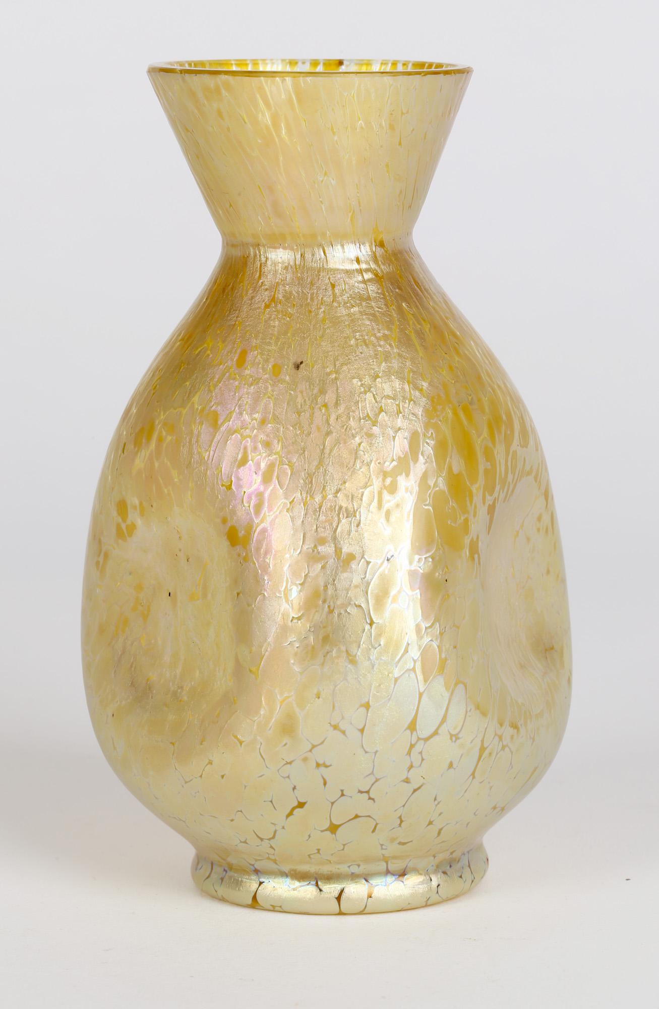 Loetz Candia Papillon Art Nouveau Iridescent Glass Vase 1