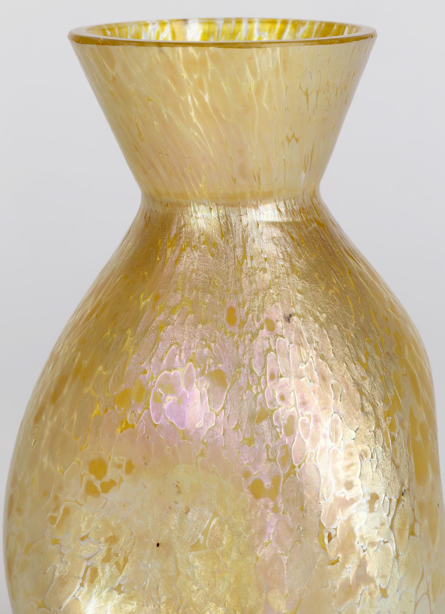 Loetz Candia Papillon Art Nouveau Iridescent Glass Vase 2