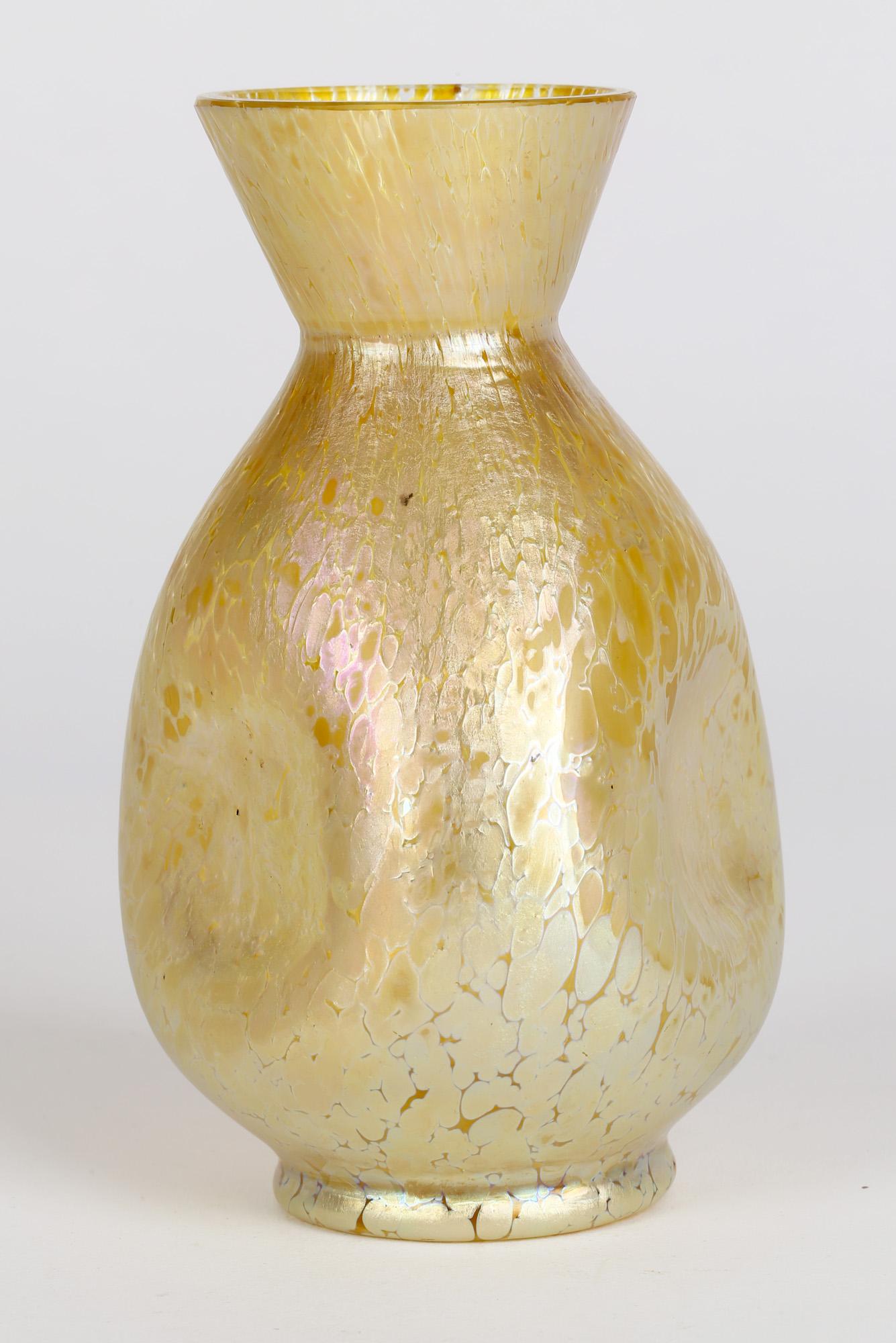 Loetz Candia Papillon Art Nouveau Iridescent Glass Vase 4