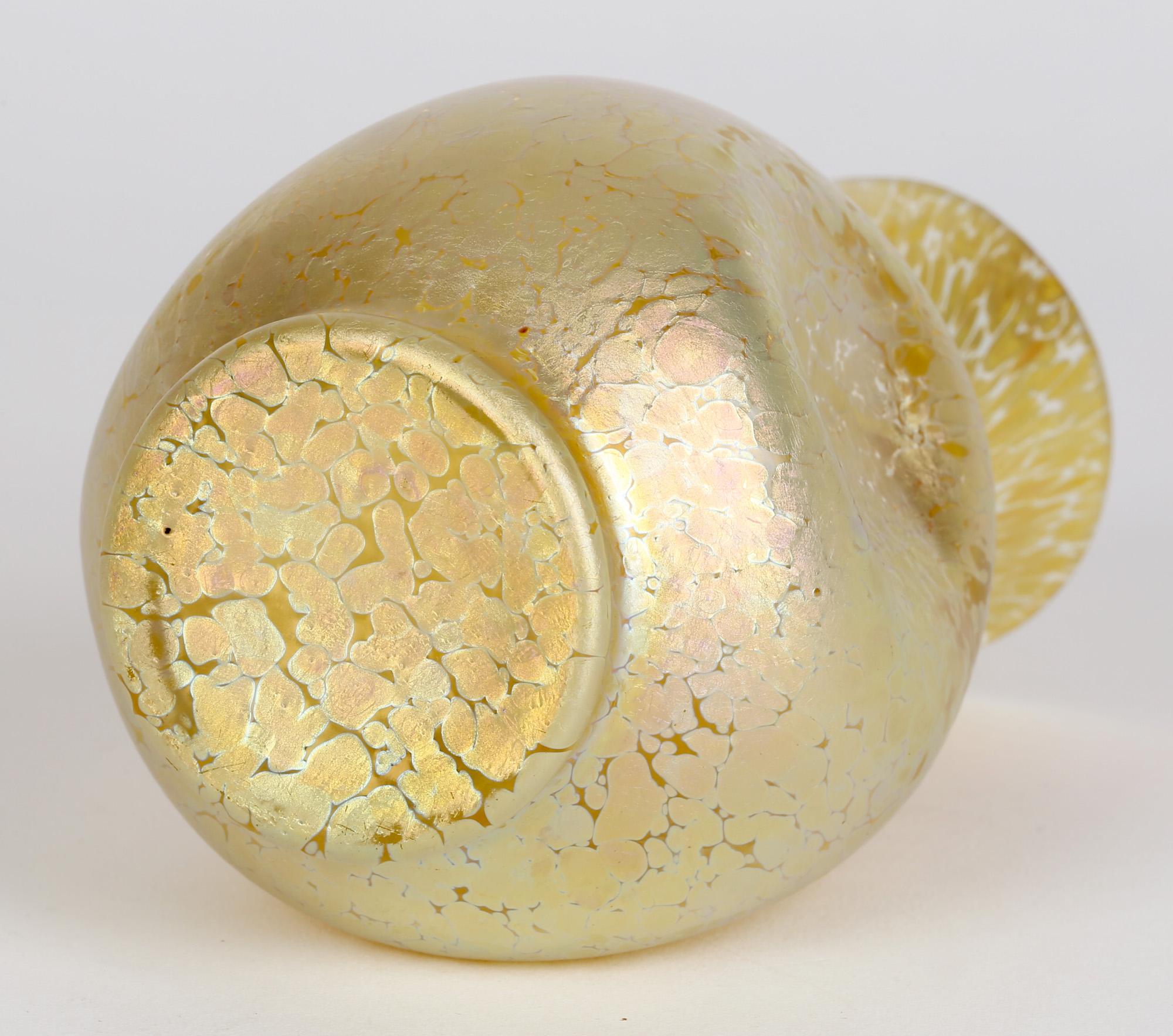 Hand-Crafted Loetz Candia Papillon Art Nouveau Iridescent Glass Vase
