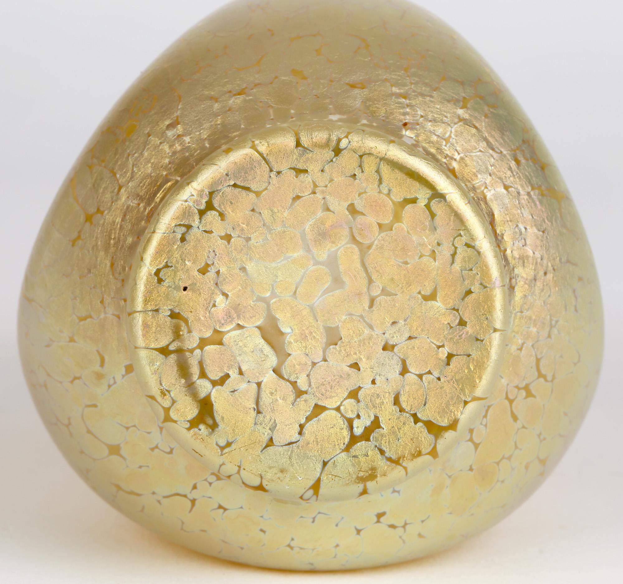 Blown Glass Loetz Candia Papillon Art Nouveau Iridescent Glass Vase
