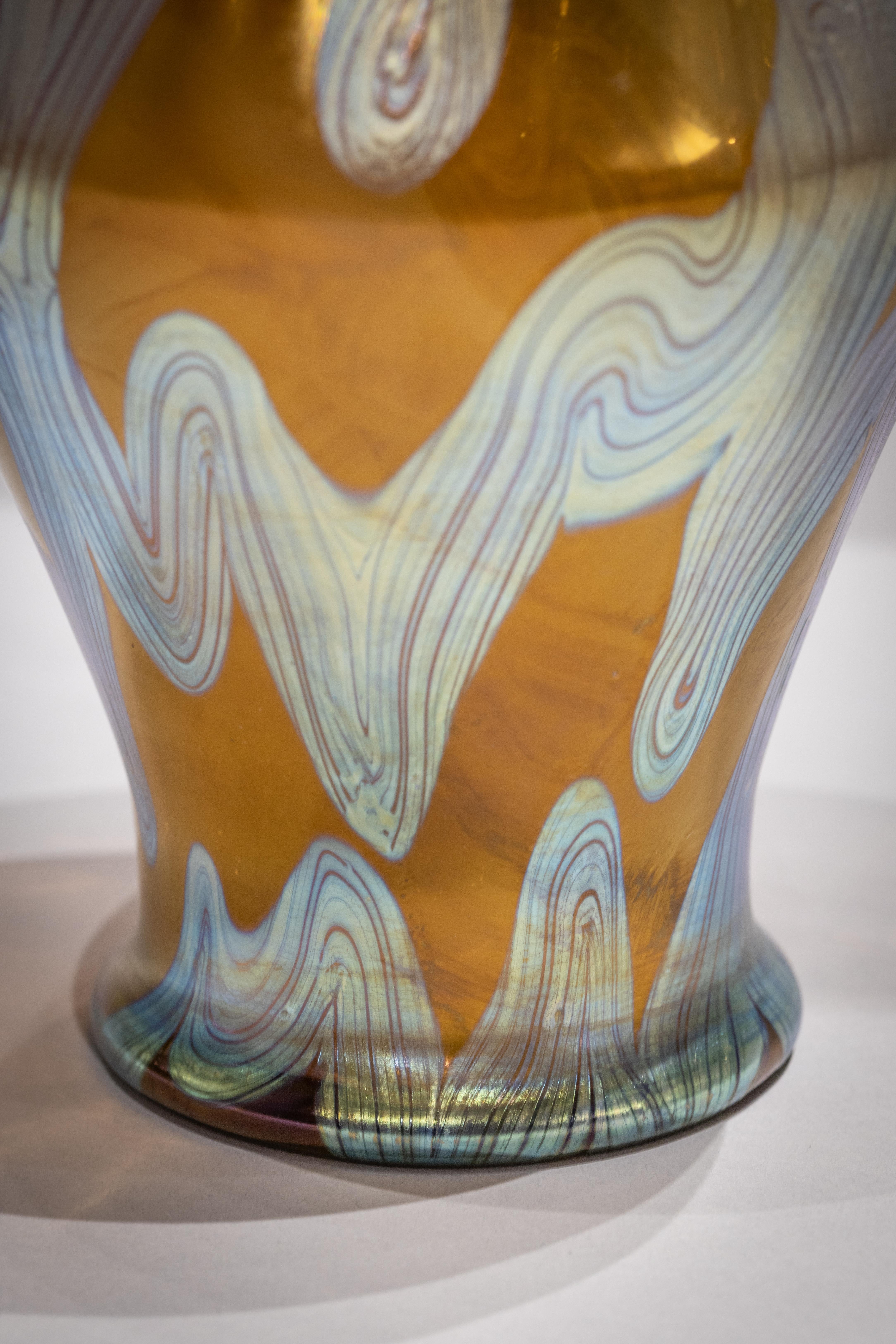 Loetz glass phaenomen vase, circa 1900.