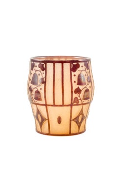 Loetz Glass Vase Austrian Jugendstil Josef Hoffmann circa 1912 Etched