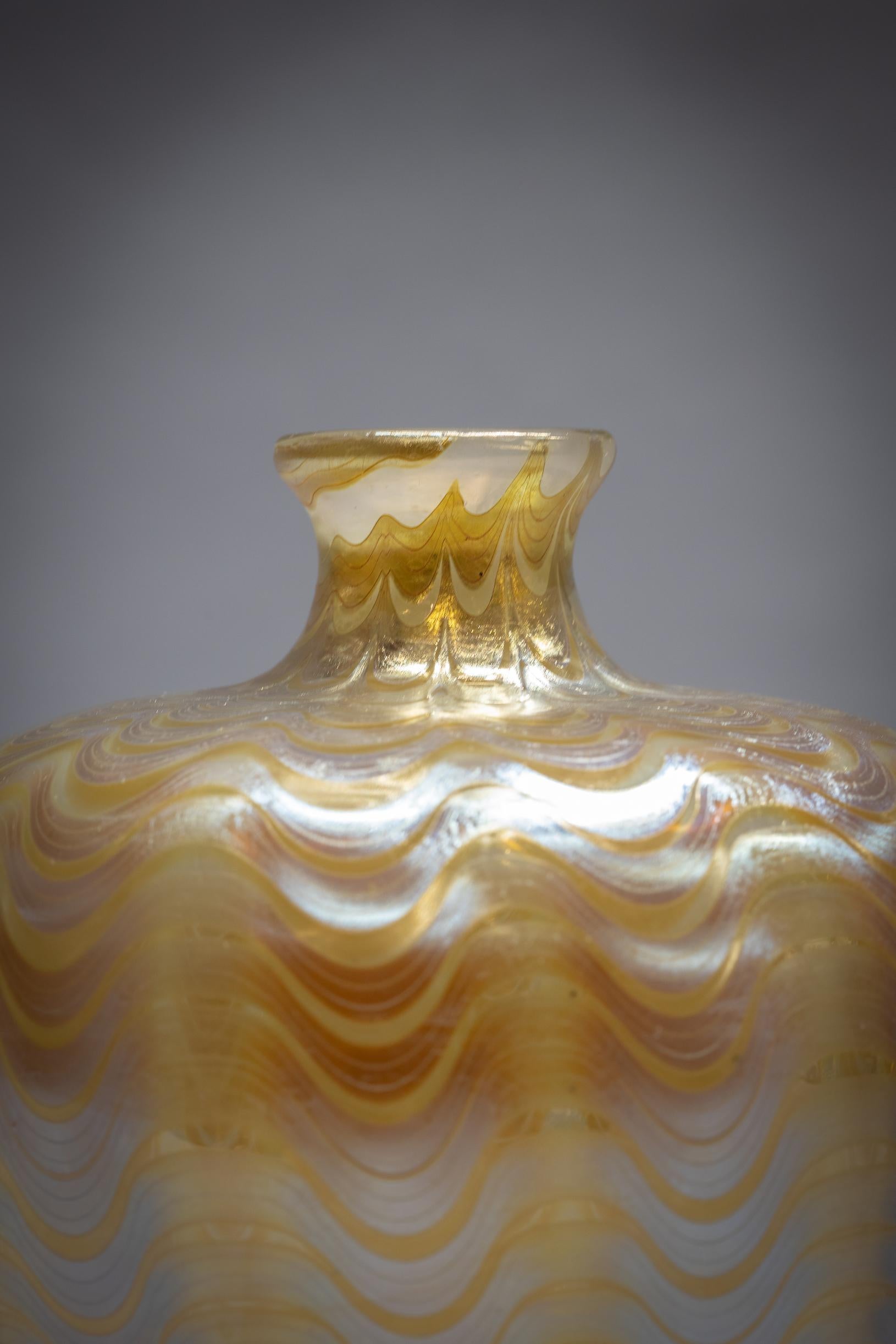 Austrian Loetz Glass Vase, circa 1900 For Sale