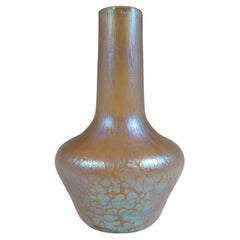 Loetz / Lötz Art Nouveau Golden Glass Candia Papillon Vase