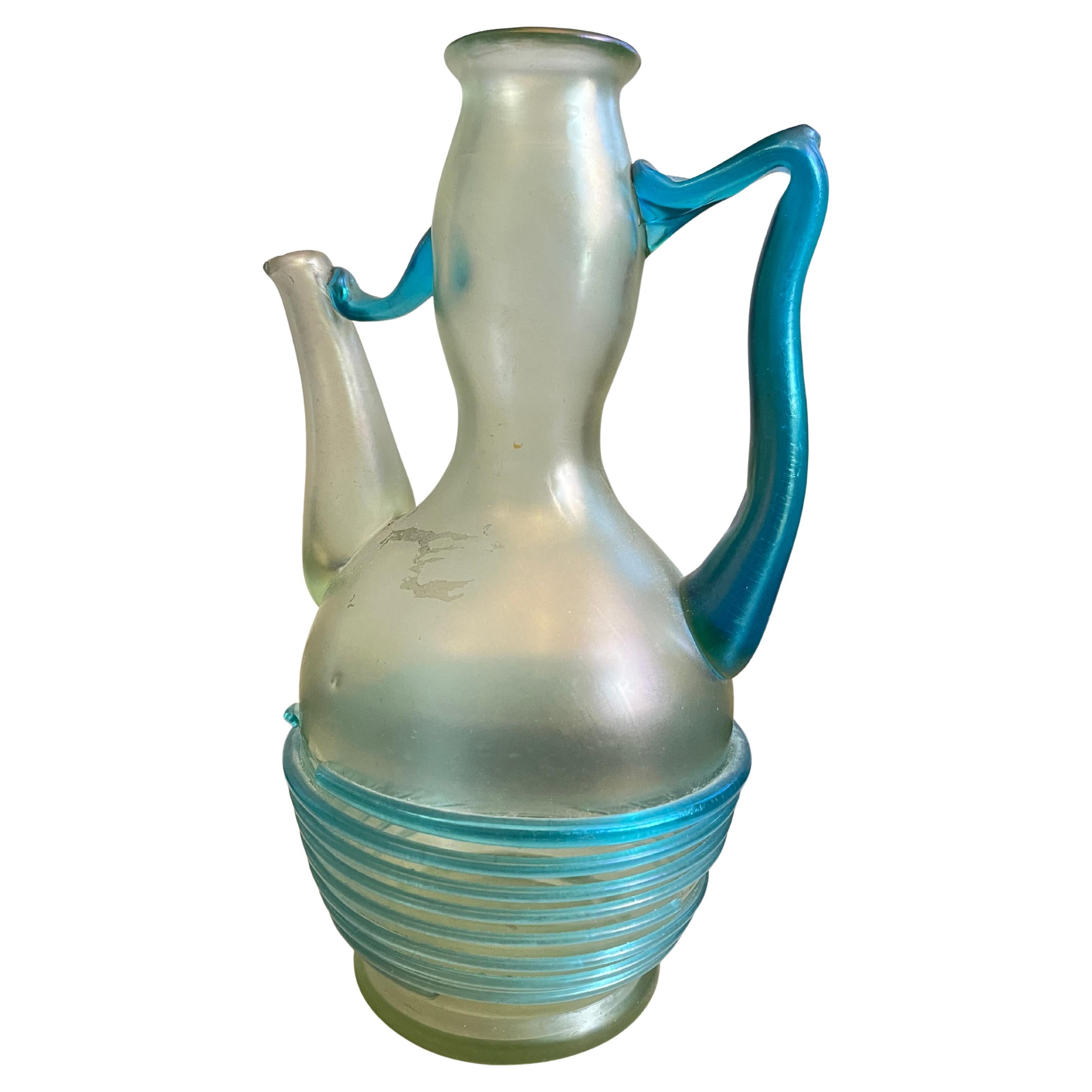 Loetz Orpheus Pitcher Glass 1903s For Sale