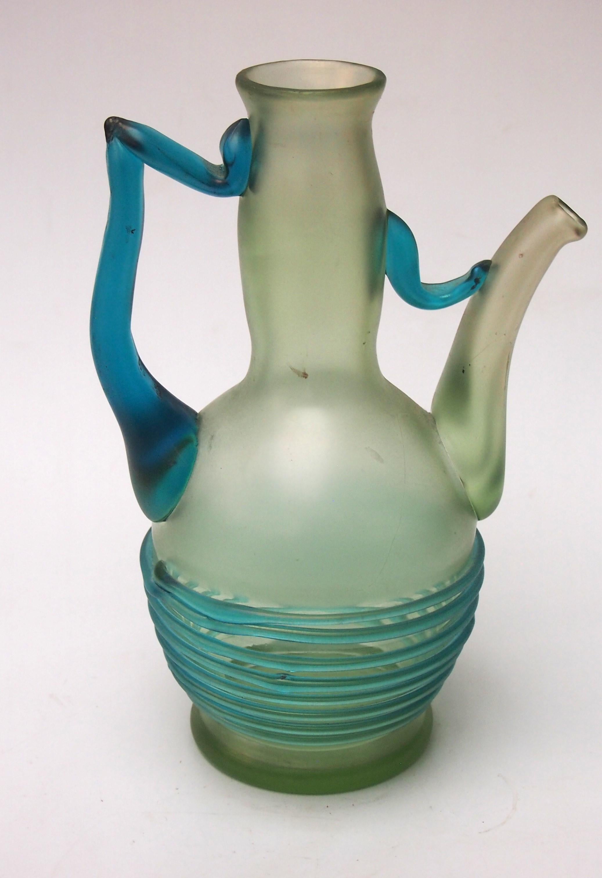 Loetz Rare Orpheus Muster Stilisierter Glaskrug/Vase c1903 - Bohemian (Art nouveau) im Angebot