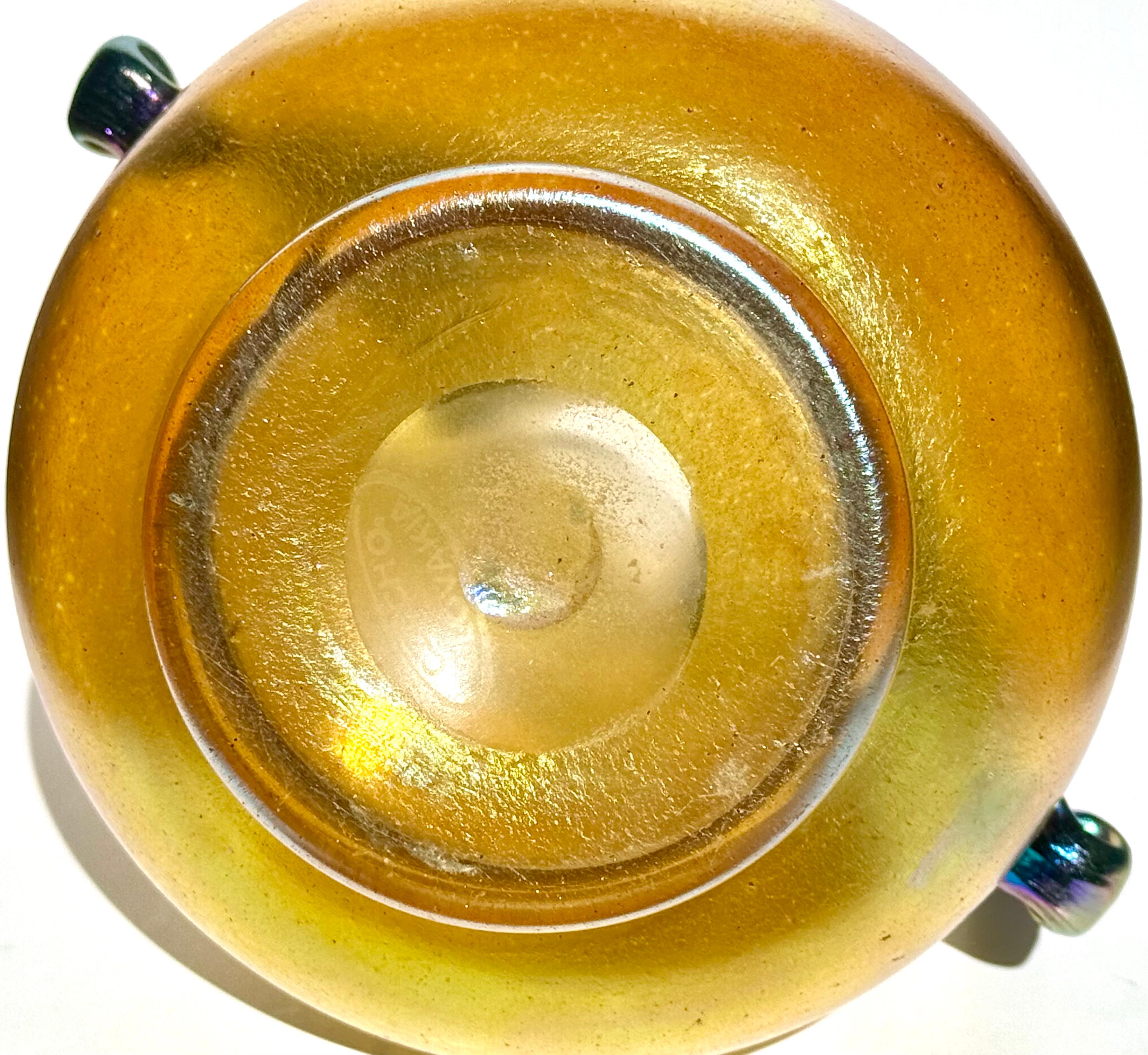 Vaso Loetz Silberiris Oro Iridescente a due manici Art Nouveau In condizioni ottime in vendita a Dallas, TX