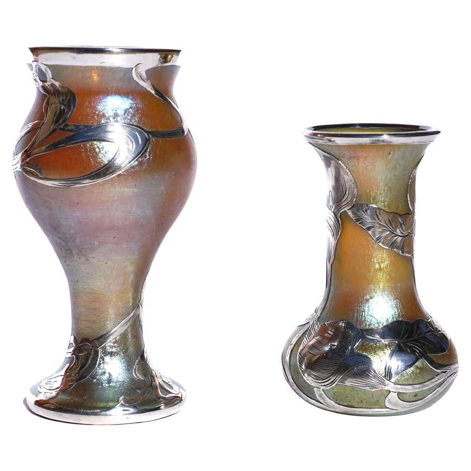 Loetz Cobalt Papillon Art Nouveau Vase For Sale at 1stDibs