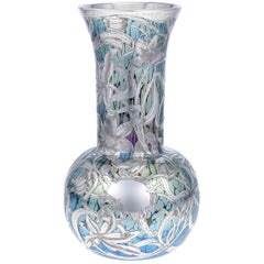 Loetz Silvered and Marbled Art Glass Vase