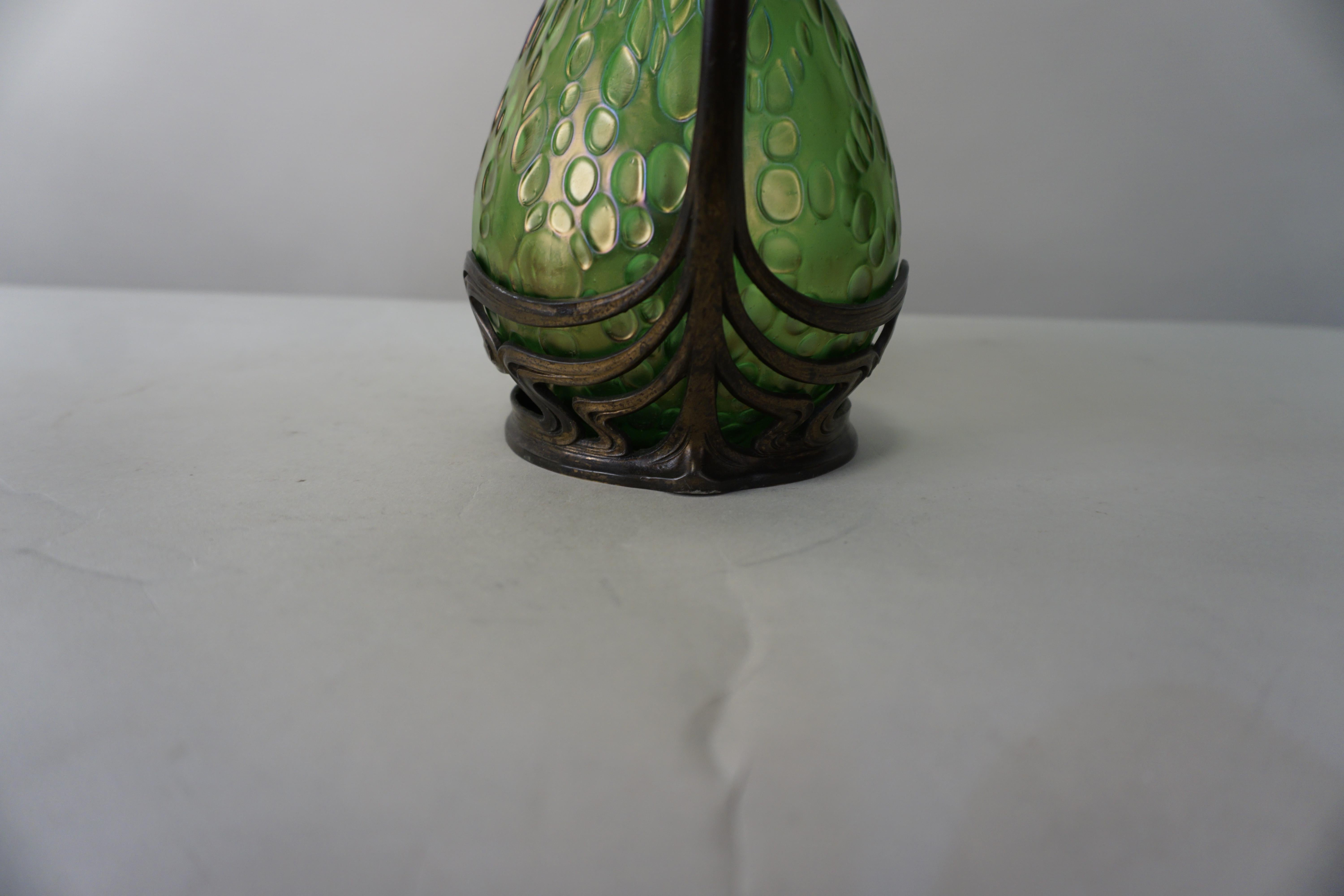 Early 20th Century Loetz Style Art Nouveau Glass Vase