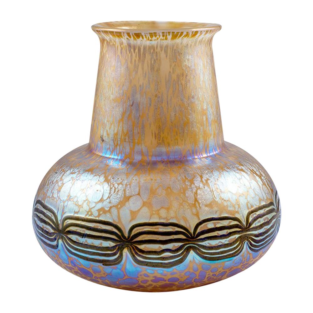 Loetz Vase by Leopold Bauer Decor Phenomen Gre 2/177, circa 1906 For Sale